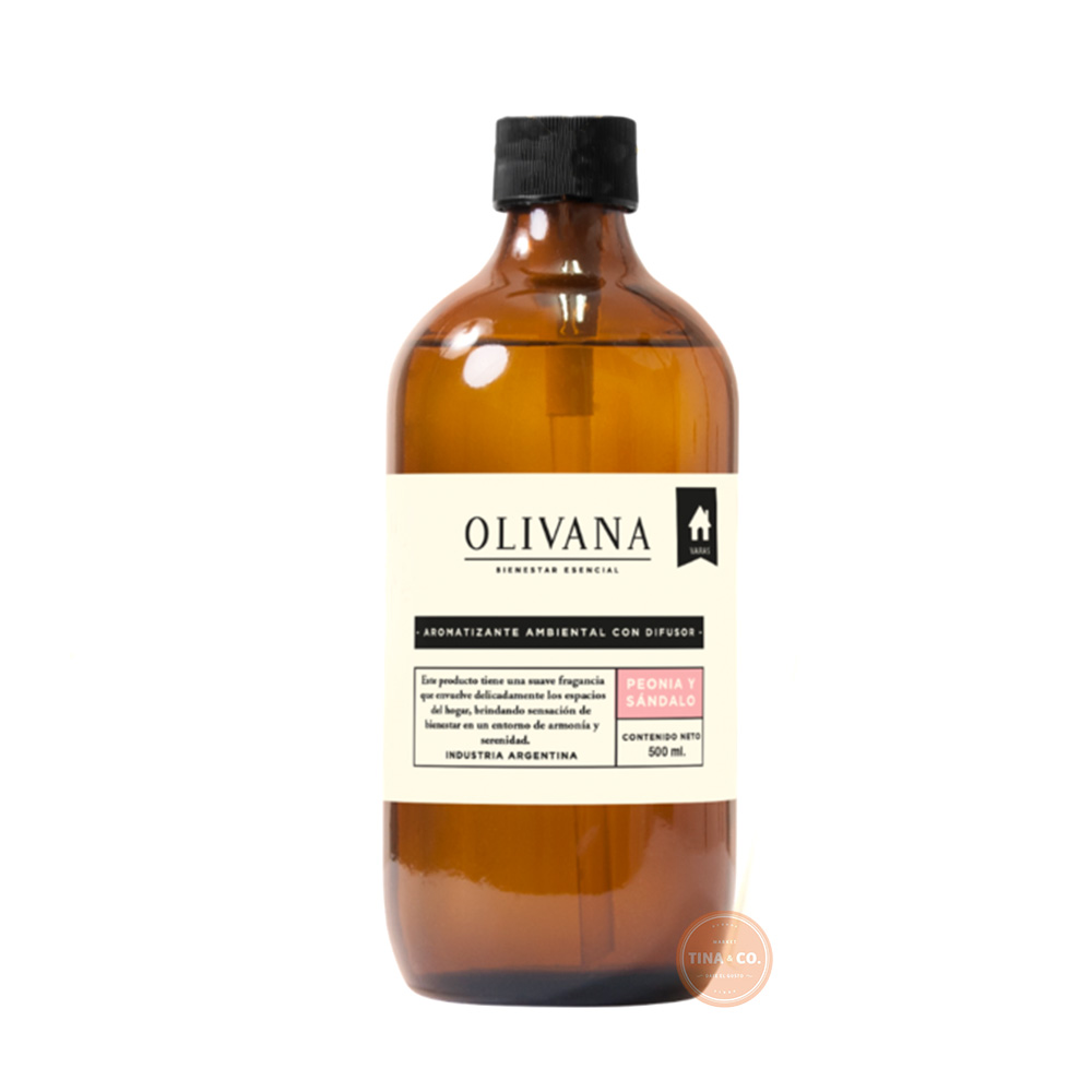 Olivana Difusor Aromático Ambiental Peonia y Sandalo - 500ml